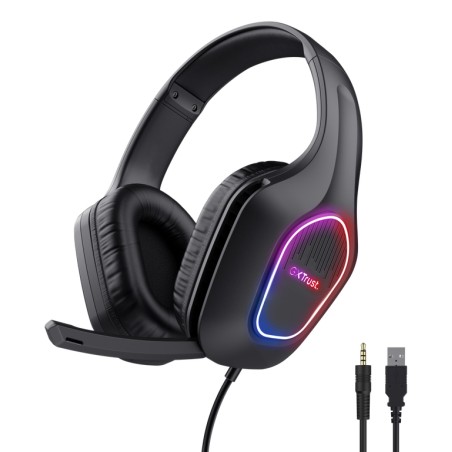 Trust GXT 416 Zirox Kablet Høretelefoner Sort